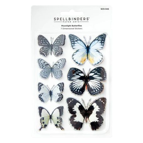 Spellbinders Moonlight 3D Pillangó matrica Butterflies Stickers (7 db)