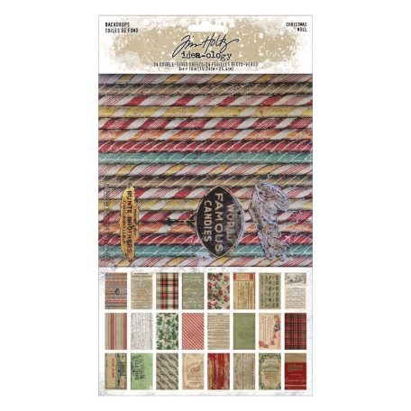 Tim Holtz Díszítőelem Christmas Backdrops Christmas Idea-ology (24 lap)