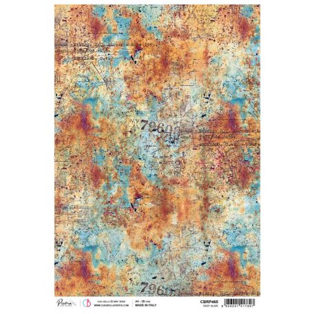 Ciao Bella Coral Reef Rizspapír A4 deep glaze Rice Paper (1 ív)