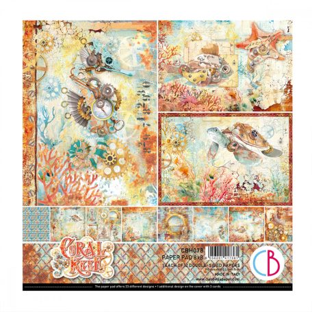 Ciao Bella Coral Reef Scrapbook papírkészlet 8" (20 cm) Paper Pad (12 ív)