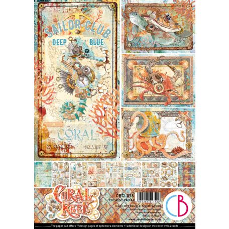 Ciao Bella Coral Reef Papírkészlet A4 Creative Pad (9 ív)