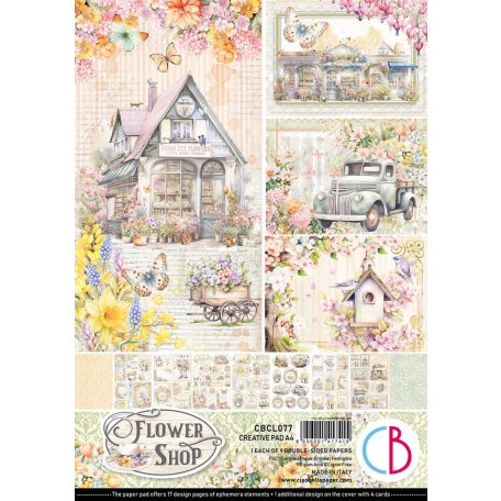 Ciao Bella Flower Shop Papírkészlet A4 Creative Pad (9 ív)