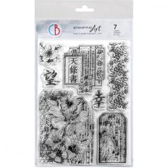   Ciao Bella Land of the Rising Sun Szilikonbélyegző 6"x8" land of the rising sun Clear Stamp Set (1 csomag)