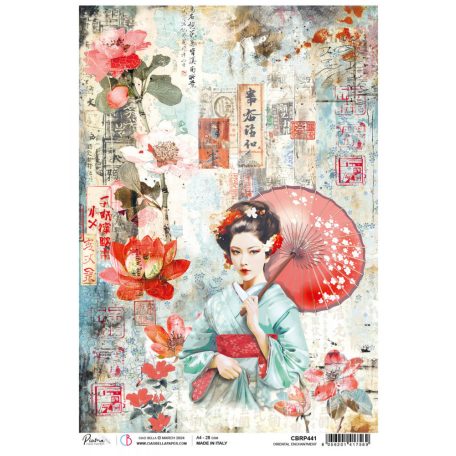 Ciao Bella Land of the Rising Sun Rizspapír A4 oriental enchantment Rice Paper (1 ív)