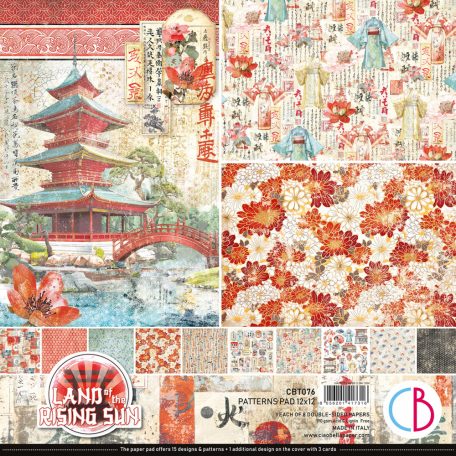 Ciao Bella Land of the Rising Sun Scrapbook papírkészlet 12" (30 cm) Patterns Pad (8 ív)