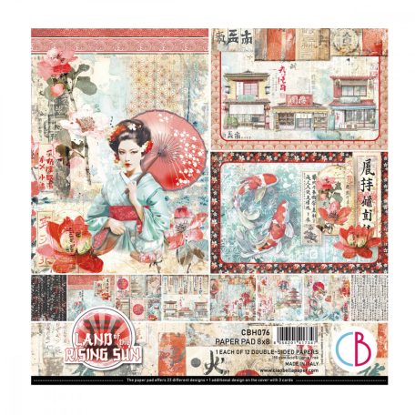 Ciao Bella Land of the Rising Sun Scrapbook papírkészlet 8" (20 cm) Paper Pad (12 ív)