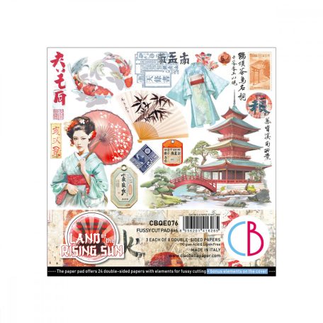 Ciao Bella Land of the Rising Sun Kivágóív készlet 6" (15 cm) Fussy Cut Pad (24 ív)