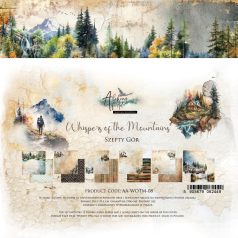   Alchemy of Art Papírkészlet 8" (20 cm) - Whispers of the Mountains - Paper Collection Set (12 lap)