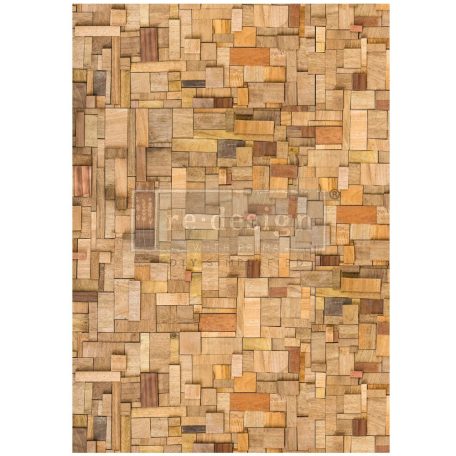 Re-Design with Prima Decoupage Fiber Wood Cubism Decoupage papír A1 (1 db)