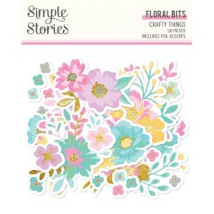   Simple Stories Crafty Things Kivágatok Floral Bits & Pieces 1 csomag