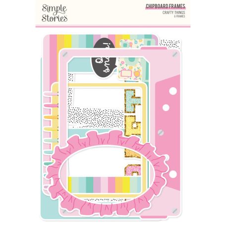 Simple Stories Crafty Things Chipboard Chipboard Frames 1 csomag