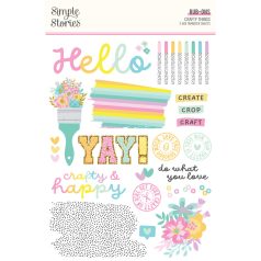 Simple Stories Crafty Things Matrica Rub-Ons 2 ív