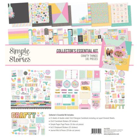 Simple Stories Crafty Things Scrapbook papírkészlet Collector's Essential Kit 12" (30 cm) 1 csomag