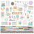 Simple Stories Crafty Things Matrica Cardstock Stickers 12" (30 cm) 1 ív