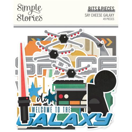 Simple Stories Say Cheese Galaxy Kivágatok Bits & Pieces 1 csomag