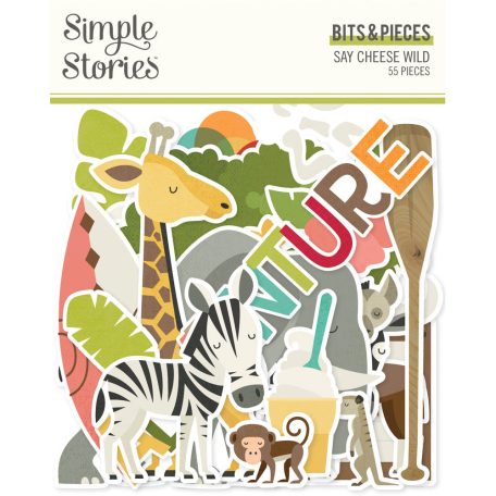 Simple Stories Say Cheese Wild Kivágatok Bits & Pieces 1 csomag