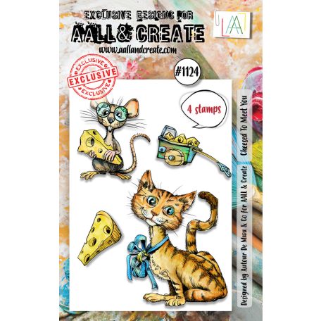 AALL & CREATE Szilikonbélyegző A7 - Cheesed To Meet You - Stamp Set (1 db)