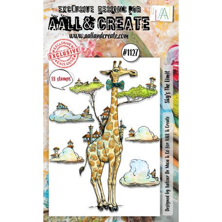 AALL & CREATE Szilikonbélyegző A6 - Inflateably Awesome - Stamp Set (1 db)