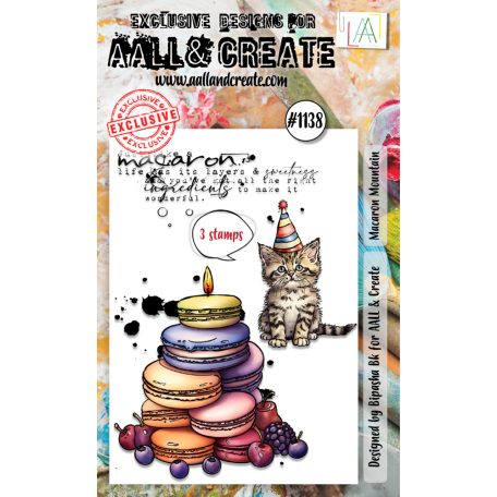 AALL & CREATE Szilikonbélyegző A6 - Macaron Mountain - Stamp Set (1 db)