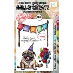   AALL & CREATE Szilikonbélyegző A6 - Bulldog Bash - Stamp Set (1 db)