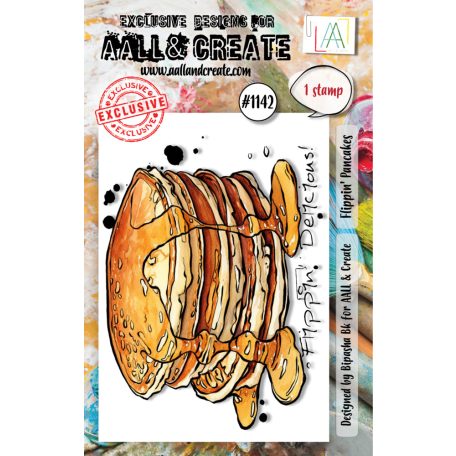 AALL & CREATE Szilikonbélyegző A7 - Flippin' Pancakes - Stamp Set (1 db)