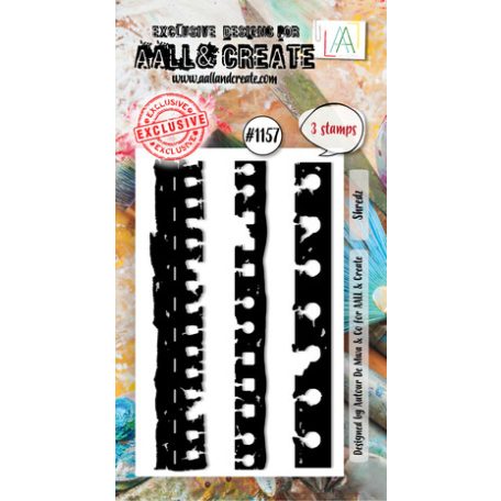 AALL & CREATE Szilikonbélyegző A8 - Shredz - Stamp Set (1 db)