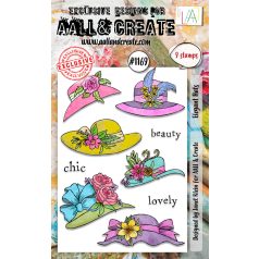   AALL & CREATE Szilikonbélyegző A6 - Elegant Hats - Stamp Set (1 db)