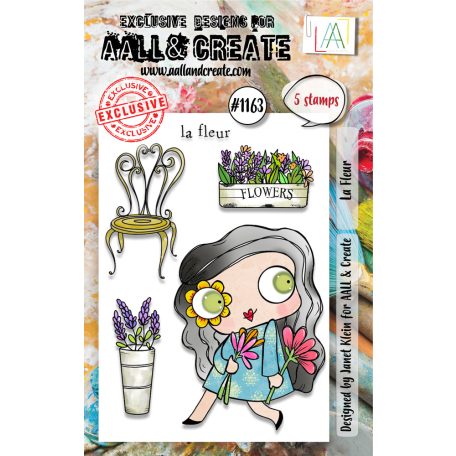 AALL & CREATE Szilikonbélyegző A7 - La Fleur - Stamp Set (1 db)