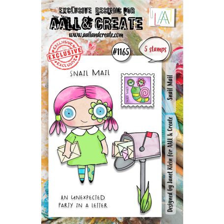 AALL & CREATE Szilikonbélyegző A7 - Snail Mail - Stamp Set (1 db)