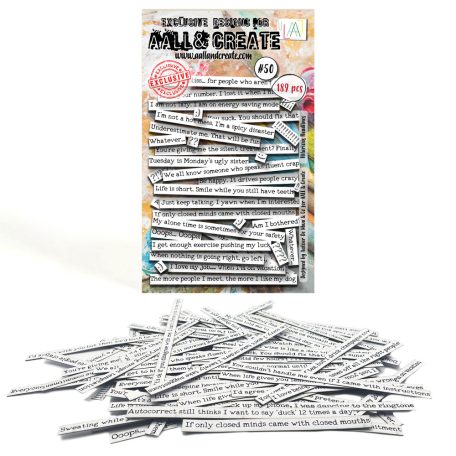 AALL & CREATE Kivágatok - Hilarious Headlines - Ephemera Die-Cuts (1 csomag)