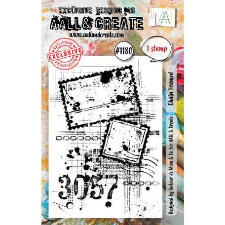 AALL & CREATE Szilikonbélyegző A7 - Chain Framed - Stamp Set (1 db)