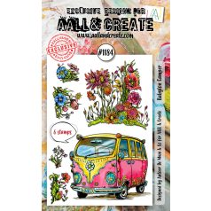   AALL & CREATE Szilikonbélyegző A6 - Babylon Camper - Stamp Set (1 db)