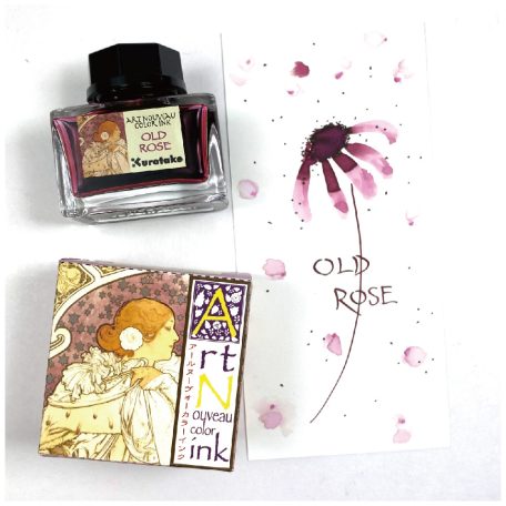 Kuretake Üveges tinta OLD ROSE ink-cafe Art nouveau color ink (1 db)