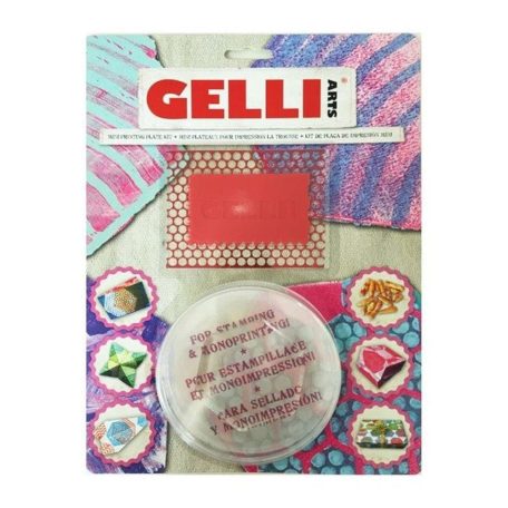 GELLI Arts Géllemez készlet  - Mini Kit HexagonGel Printing Plate (1 csomag)