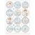 Stamperia Best Sellers Rizspapír A4 Baby boy rounds Rice Paper (1 ív)