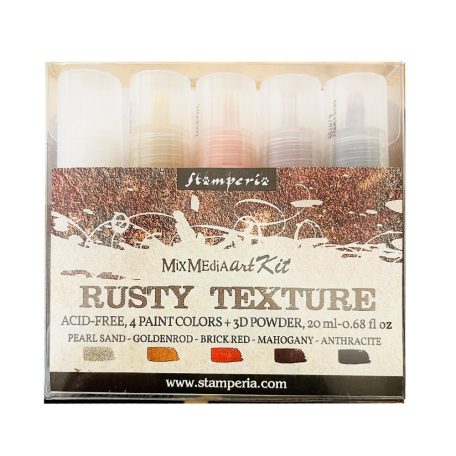 Stamperia Best Sellers Textúra festékek Rusty Texture paints (5 db)