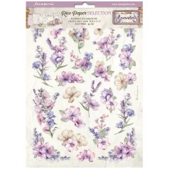   Stamperia Lavender Rizspapír készlet A4  Rice Paper Selection (6 ív)