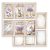 Stamperia Lavender Scrapbook papír 12" (30 cm) 6 cards Paper Sheets (1 ív)