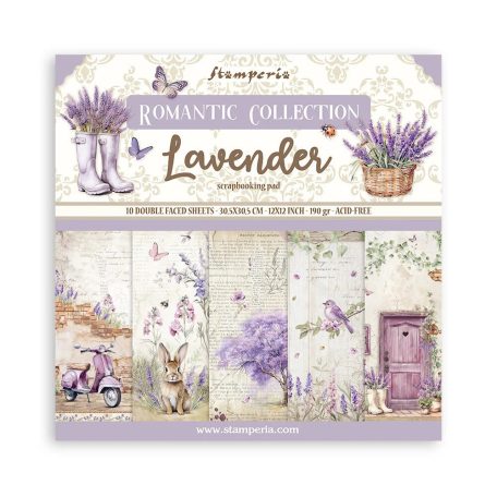 Stamperia Lavender Papírkészlet 12" (30 cm)  Paper Pack (10 ív)