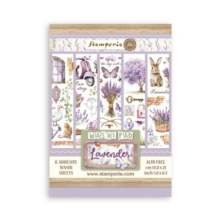 Stamperia Lavender Washi matrica Washi Pad (8 ív)