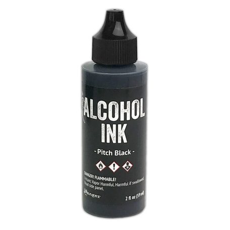 Ranger Alkoholos tinta Pitch Black Tim Holtz Alcohol Ink (59 ml)