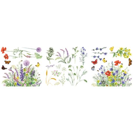 Hokus Pokus Botanical Transzfer fólia 12" (30cm) Petite Decor Transfers (3 ív)