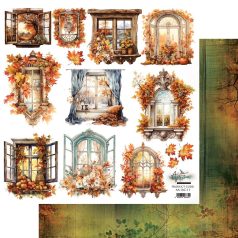   Alchemy of Art Kivágóív 12" (30 cm) - In Autumn Colors - Windows - Art Alchemy Double-sided paper (1 ív)