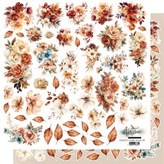   Alchemy of Art Kivágóív 12" (30 cm) - In Autumn Colors - Flowers - Art Alchemy Double-sided paper (1 ív)