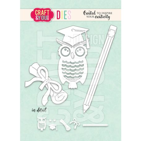 Craft & You Vágósablon Owl Set Cutting Dies (1 csomag)