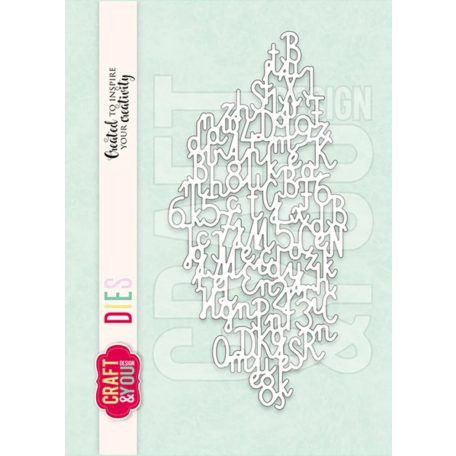 Craft & You Vágósablon Letters Backround Cutting Dies (1 csomag)