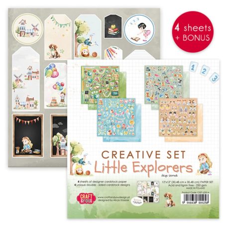 Craft & You Scrapbook kreatív készlet 12" (30 cm) Little Explorers Creative Set (1 csomag)