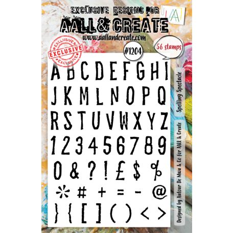 AALL & CREATE Szilikonbélyegző A5 - Spelling Spectacle - Stamp Set (1 db)