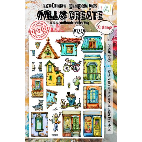 AALL & CREATE Szilikonbélyegző A5 - Gang Avenue - Stamp Set (1 db)