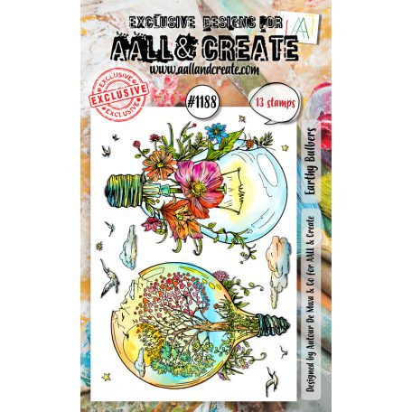 AALL & CREATE Szilikonbélyegző A6 - Earthy Bulbers - Stamp Set (1 db)